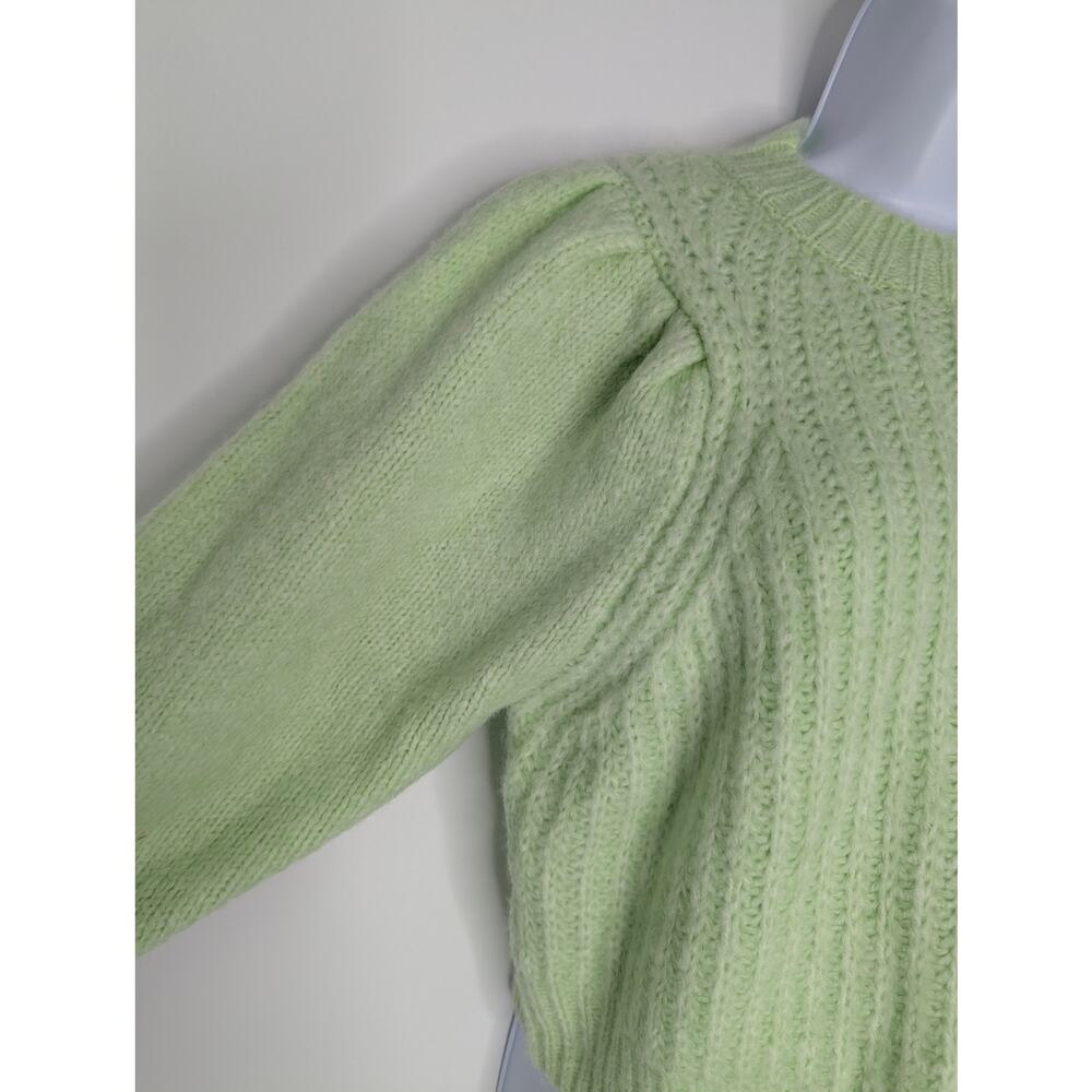 Topshop Pale Green Chunky Knit Sweater Size 4-6 - Picture 5 of 9